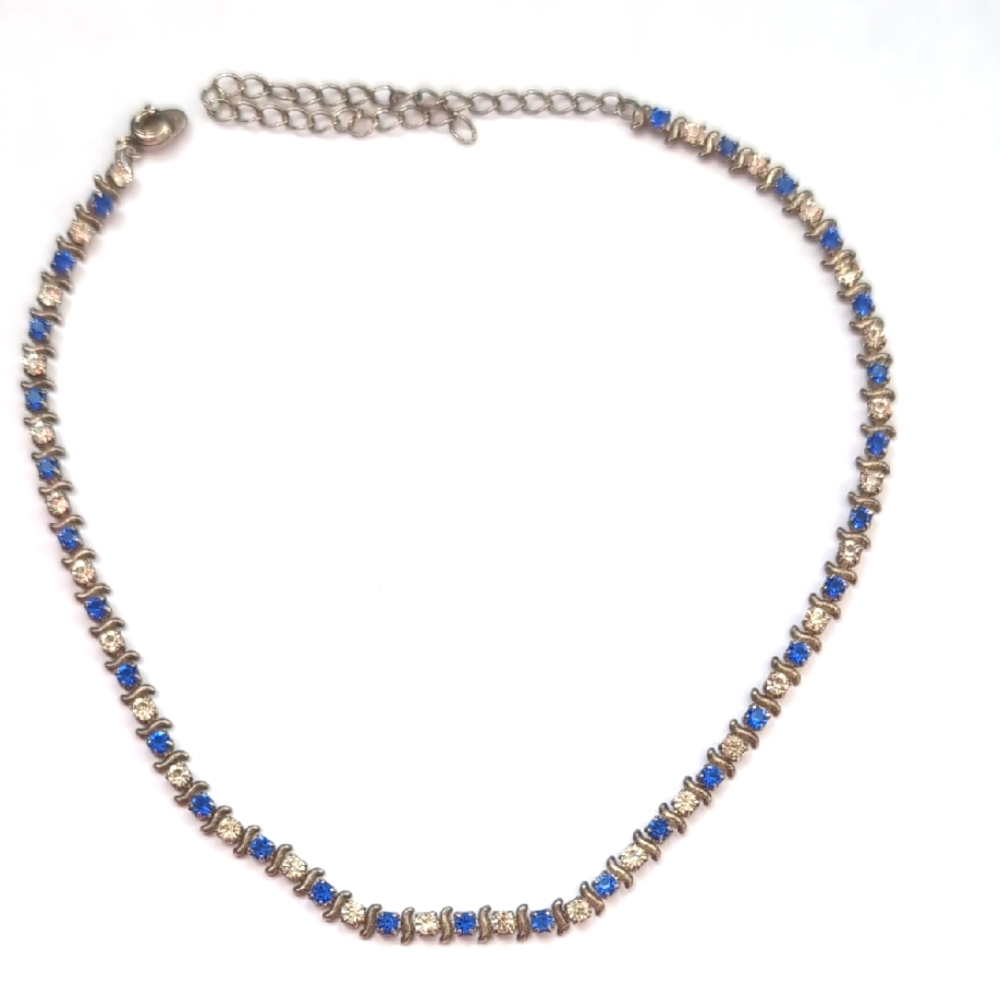 Dazzling Blue and Silver Necklace